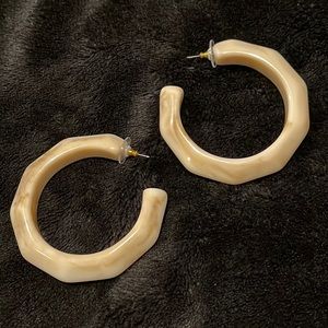 Sahara Resin Hoop Earrings